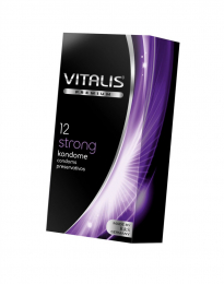 ПРЕЗЕРВАТИВЫ VITALIS PREMIUM STRONG - СВЕРХПРОЧНЫЕ 12 ШТ