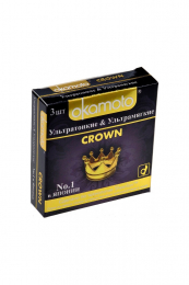 ПРЕЗЕРВАТИВЫ ОКАМОТО CROWN УЛЬТРАТОНКИЕ И УЛЬТРАМЯГКИЕ 3ШТ
