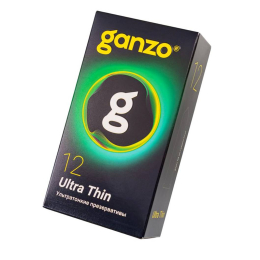 ПРЕЗЕРВАТИВЫ УЛЬТРА ТОНКИЕ GANZO ULTRA THINE 12 ШТ