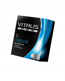 ПРЕЗЕРВАТИВЫ VITALIS PREMIUM NATURAL КЛАССИЧЕСКИЕ 3 ШТ