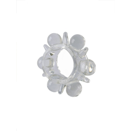 СИЛИКОНОВОЕ ЭРЕКЦИОННОЕ КОЛЬЦО С БУСИНАМИ SEX EXPERT