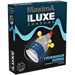 ПРЕЗЕРВАТИВ LUXE MAXIMA ГЛУБИННАЯ БОМБА №1