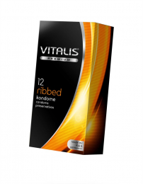 ПРЕЗЕРВАТИВЫ VITALIS PREMIUM RIBBED 12 ШТ