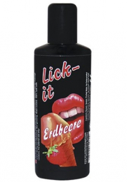ГЕЛЬ ДЛЯ ОРАЛЬНОГО СЕКСА ЗЕМЛЯНИКА LICK-IT 100 МЛ
