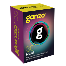 ПРЕЗЕРВАТИВЫ МИКС НАБОР GANZO 30 ШТ