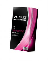 ПРЕЗЕРВАТИВЫ VITALIS PREMIUM SENSATION - С КОЛЬЦАМИ И ТОЧКАМИ 12ШТ