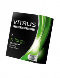 ПРЕЗЕРВАТИВЫ VITALIS PREMIUM X-LARGE УВЕЛИЧЕННОГО РАЗМЕРА 3 ШТ