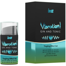 ЖИДКИЙ ВИБРАТОР С ЭФФЕКТОМ ТЕПЛА И ВКУСОМ ДЖИН ТОНИКА INTT VIBRATION GIN TONIC 15 МЛ