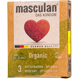 ПРЕЗЕРВАТИВЫ MASCULAN ТОНКИЕ ORGANIC 3 ШТ