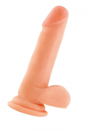 ФАЛЛОИМИТАТОР НА ПРИСОСКЕ ГНУЩИЙСЯ ZACK ELITE 18 СМ