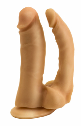 ФАЛЛОИМИТАТОР НА ПРИСОСКЕ ДВОЙНОЙ, 15см