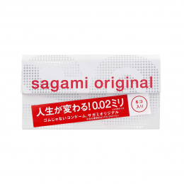 ПРЕЗЕРВАТИВЫ ПОЛИУРЕТАНОВЫЕ SAGAMI ORIGINAL 0,02 6 ШТ