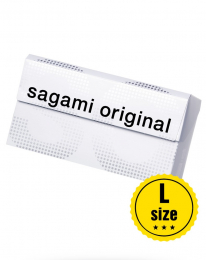 ПРЕЗЕРВАТИВЫ ПОЛИУРЕТАНОВЫЕ SAGAMI ORIGINAL 002 L-SIZE 10 ШТ