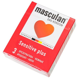 ПРЕЗЕРВАТИВЫ MASCULAN CLASSIC НЕЖНЫЕ SENSITIVE 3 ШТ