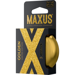 ПРЕЗЕРВАТИВЫ MAXUS ЗОЛОТЫЕ GOLD В ЖЕЛЕЗНОМ КЕЙСЕ 3 ШТ