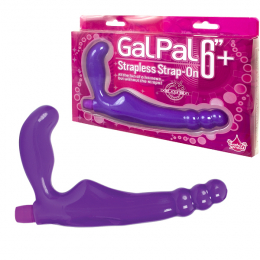 Страпон без ремешков Gal Pal Strap-On - 6 Strapless Harness - purple